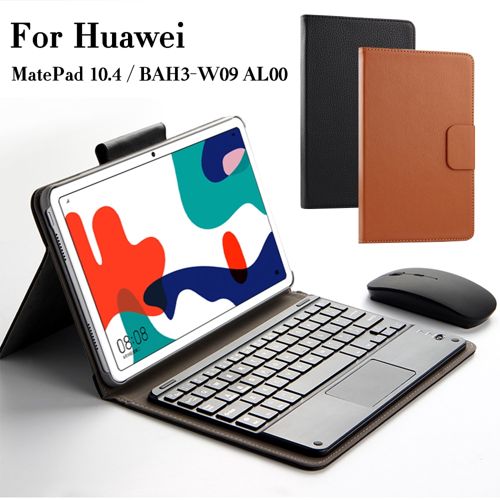 Case Voor Huawei Matepad 10.4 Inch BAH3-W09 BAH3-AL00 Tablet Pc Draadloze Bluetooth Toetsenbord Beschermhoes