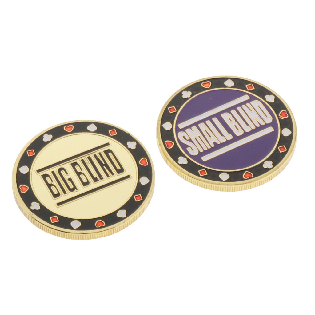 2 st metall poker dealer marker blind texas holdem casino blackjack spel