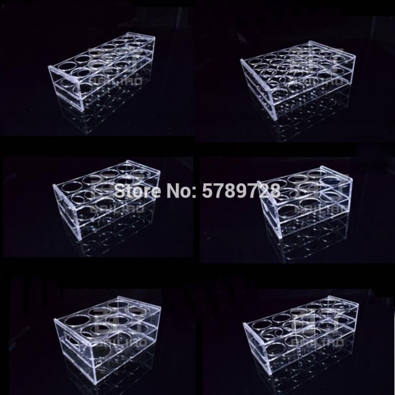 Labor Röhrchenständer Edelstahl - 12 Plätze Für Reagenzgläser 32mm