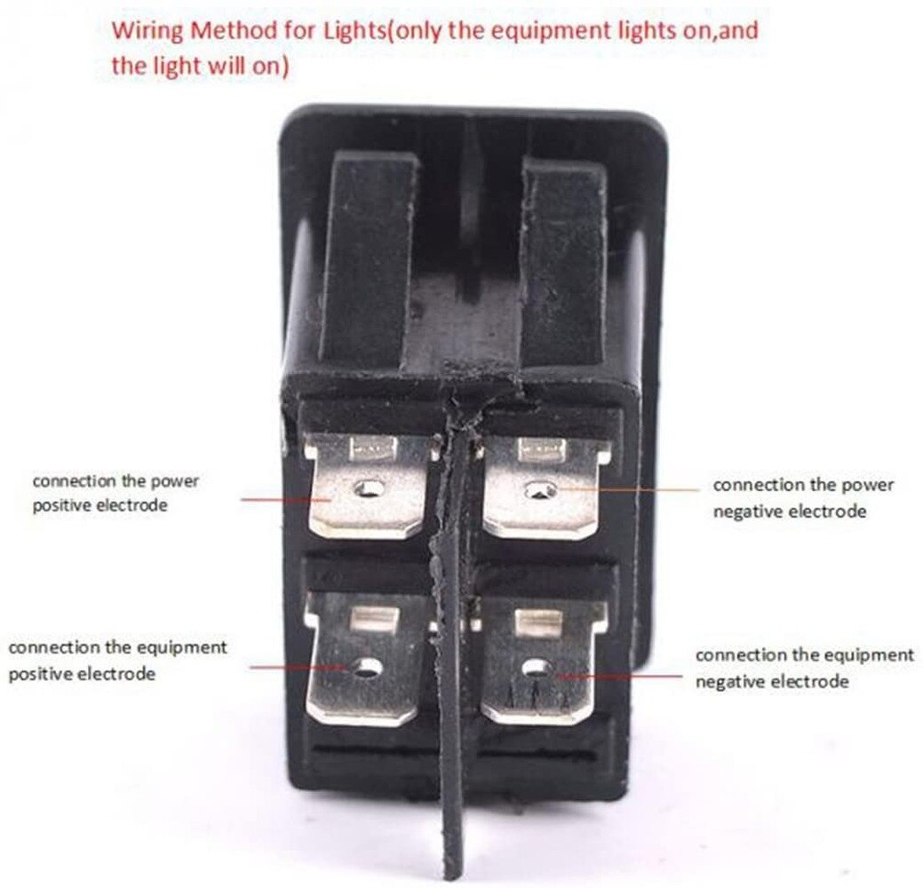 4pins Car Toggle Switch On/Off Workout Fog Light Work Bar Light Yellow