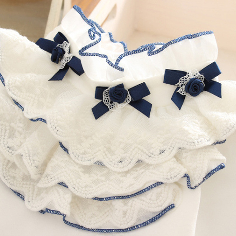 primavera Otoño de manga larga de las muchachas Tops camisa básica blanca de encaje de la escuela chica blusa Camisa de algodón niños ropa de 18M-13Y DQ953