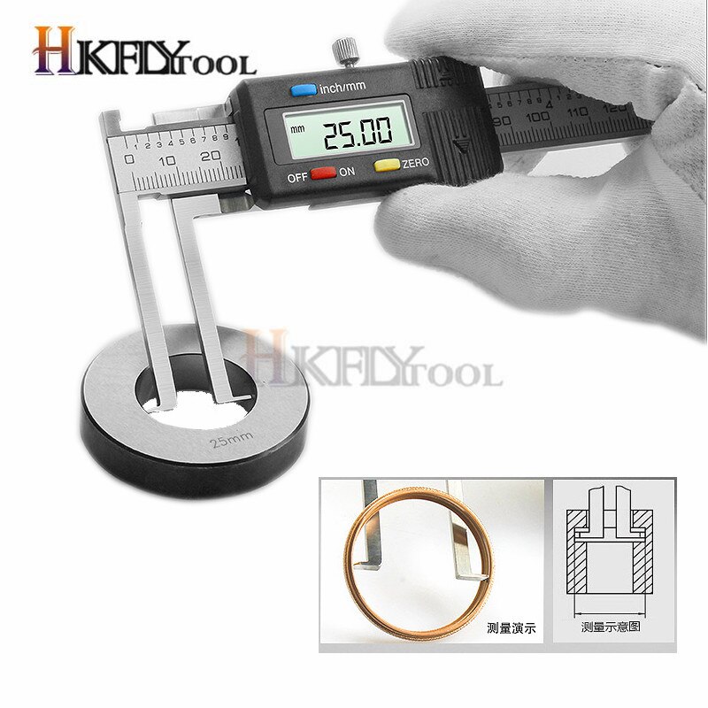 10-150mm Inside Groove digital Caliper With Knief Edge electronic inside groove vernier caliper measuring tool