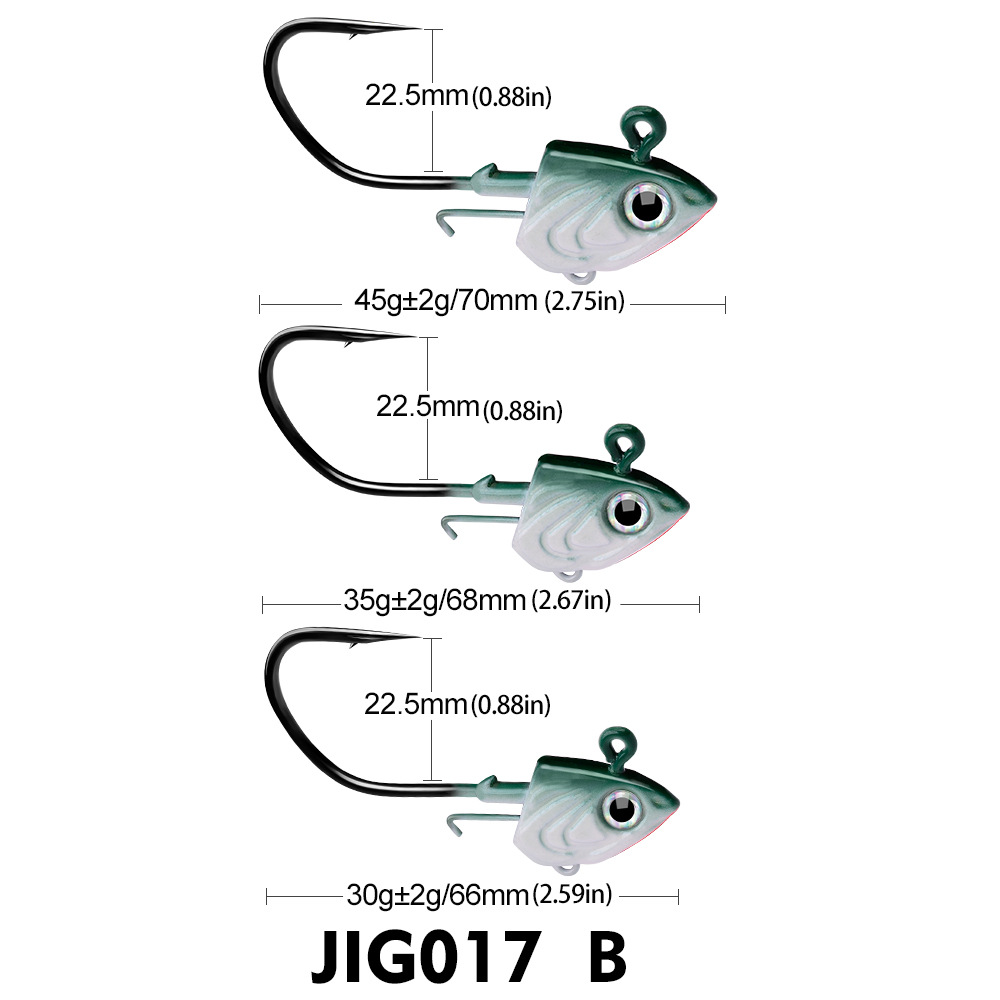 Fish Head Hooks 30g 35g 45g Fishing Hook 3D Eye Soft Worm Baits Jig Head Lure Hook for Sea Bass Pike Fishing Accessories Tackle: 10 / Yellow