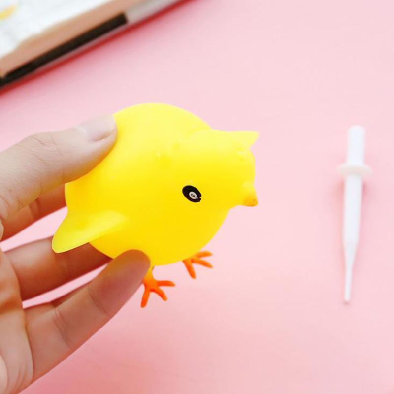 Nuovo Animale della Sfera Dell'onda Squishy TPR Lento Aumento Morbido Cinghie Simulazione Stress Relief Spremere Giocattolo Del Capretto Giocattolo Del Bambino divertente Regalo 6*5 CENTIMETRI: Chick