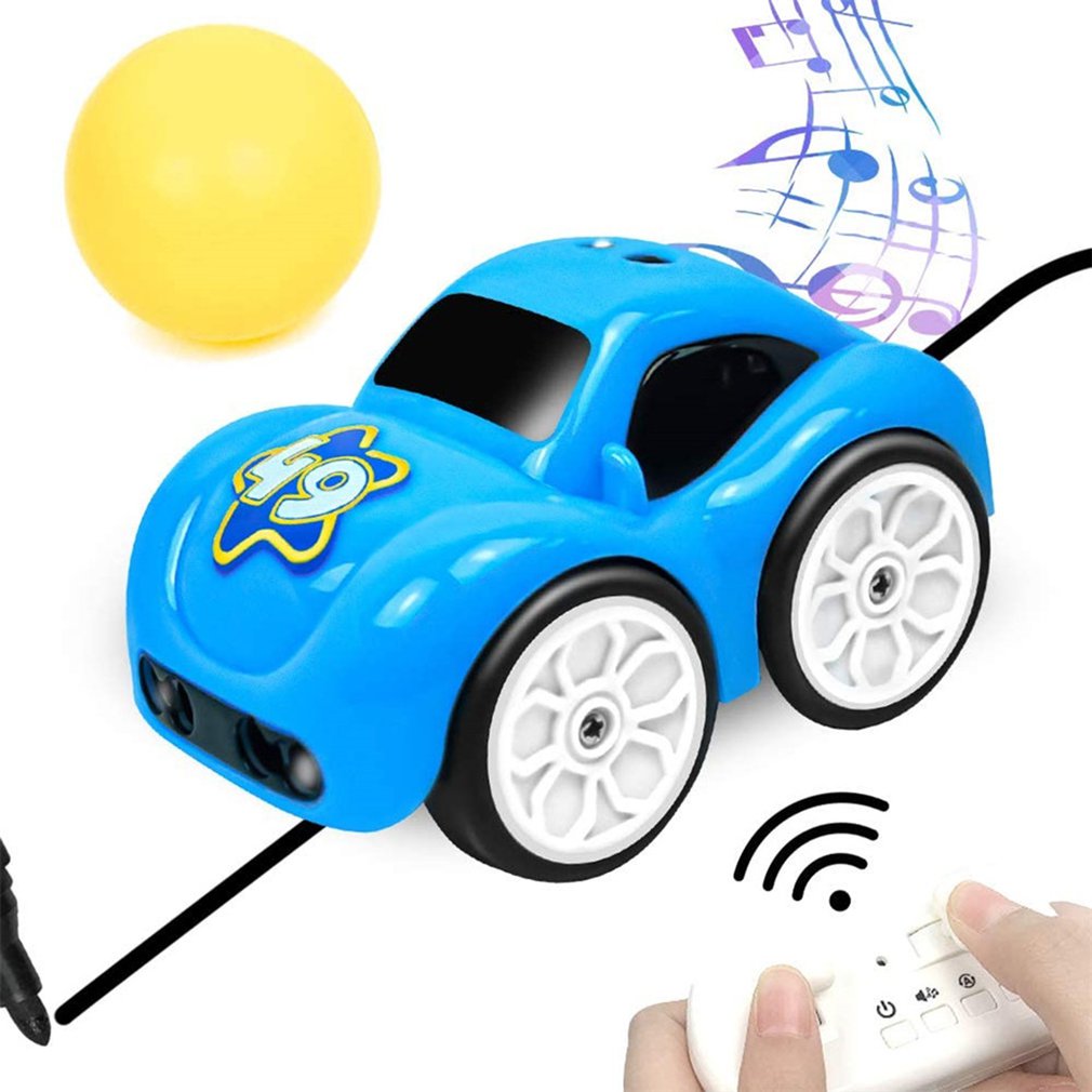 Rc intelligent sensor fjernbetjening tegneserie mini bil radiostyret elbiler mode smart let legetøj til børn