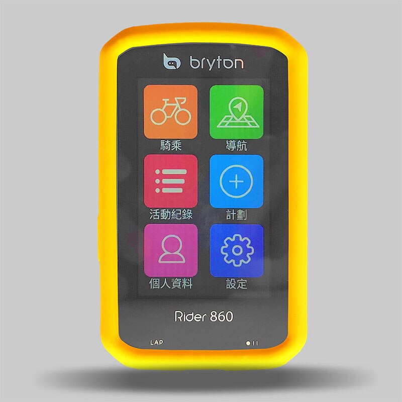 Funda genérica de Gel para bicicleta, cubierta protectora de pantalla para Bryton Rider 860, GPS, R860, Bryton Rider 860: YELLOW