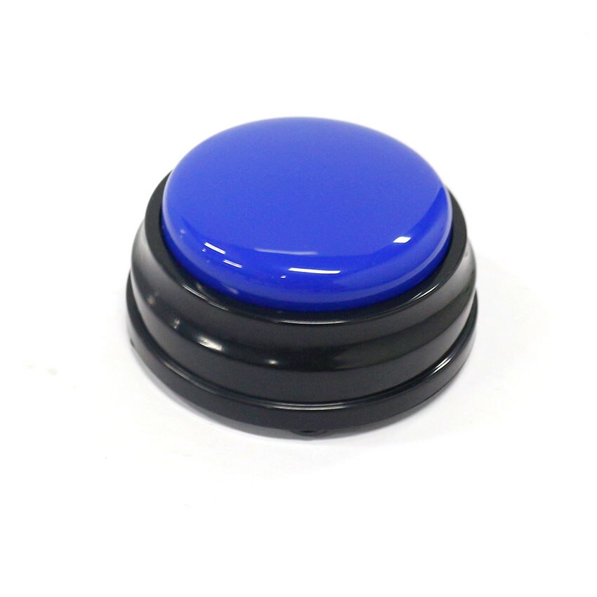 4PCS/Set Voice Recording Button for Kids Message Toys, Interactive Toy Answering Button M10: Blue