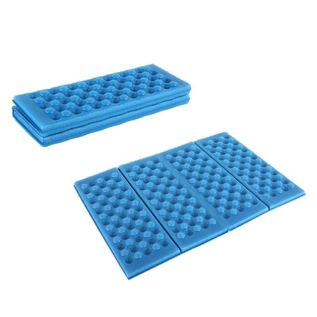 Picknick-campingmatte, strandmatte, feuchtigkeitsbeständig, faltbar, xpe-kissen, wandermatte, tragbare kleine matte, wasserdichte unterlage, outdoor-faltkissen: Blau