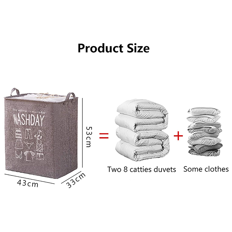 Super Large Laundry Basket 75LFoldable Storage Laundry Hamper with Drawstring Cover Water-Proof Linen Toy Clothes Storage Basket