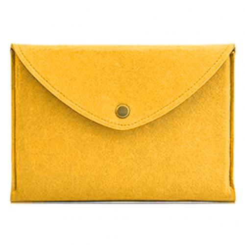 Vilt Envelop A4 Bestand Zak Document Tas Houder Organizer School Office Supply Multicolor Document Zak: YELLOW