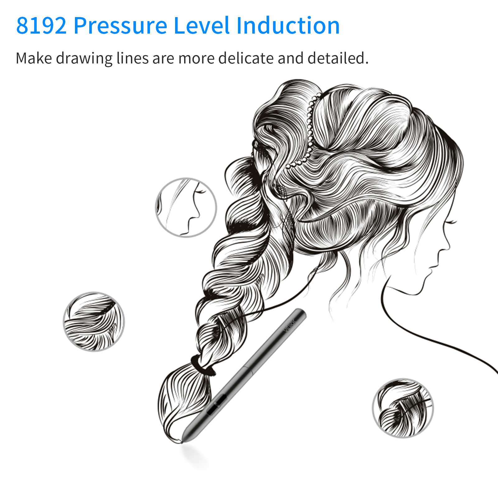 VEIKK A30 Graphic Tablet Remote Office&amp;Education 10x6 inch Large Active Area Digital Drawing Tablet For Artists