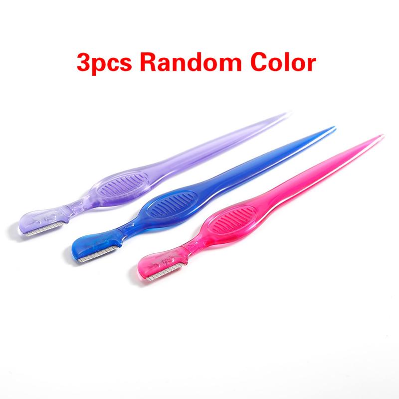 1/2/3pcs Eyebrow Razor Facial hair removal for women Shavers Safety Trimmer Shaper Eye Brow Shaping Hair Remover Tool TSLM1: 3pcs