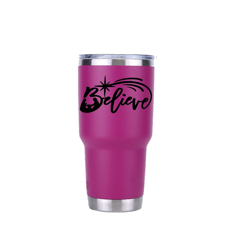 Kiitospäivä 30 oz juomalasia matka auto oluttuppi vesipullo tyhjiöpullot eristetty ruostumattomasta teräksestä termos kahvimukit: 30 oz violetti