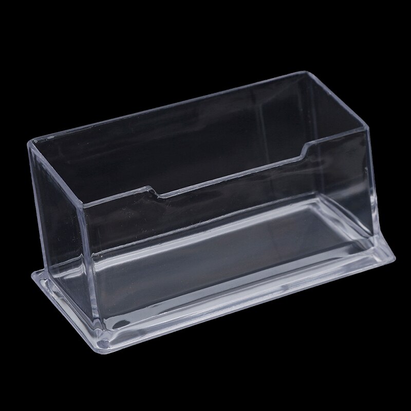 Clear Desktop Business Card Holder Display Stand Desk Desktop Countertop Business Card Holder Desk Shelf Box