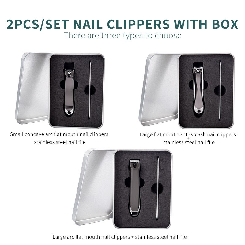 Wide Jaw Nail Clippers Stainless Steel Manicure Cutter Thick Hard Toenail Fingernail Scissors Trimmer Tools