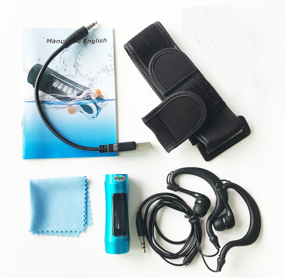 Echt Waterdicht IPX8 Muziekspeler Onderwater Sport Speler 1.0 "Scherm 4Gb/8Gb Fm Zwemmen Duiken MP3 Speler