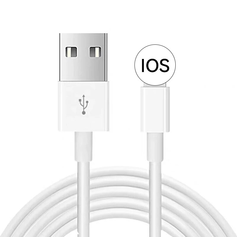 Câble de recharge en TPE pour iPhone, cordon de recharge pour iPhone 13, 12, Pro, 6, 7, 8 Plus, 11 Pro, XS Max, X, XR, SE, 5s, 5C, 5, ipad mini air 2, synchronisation de données, 1M