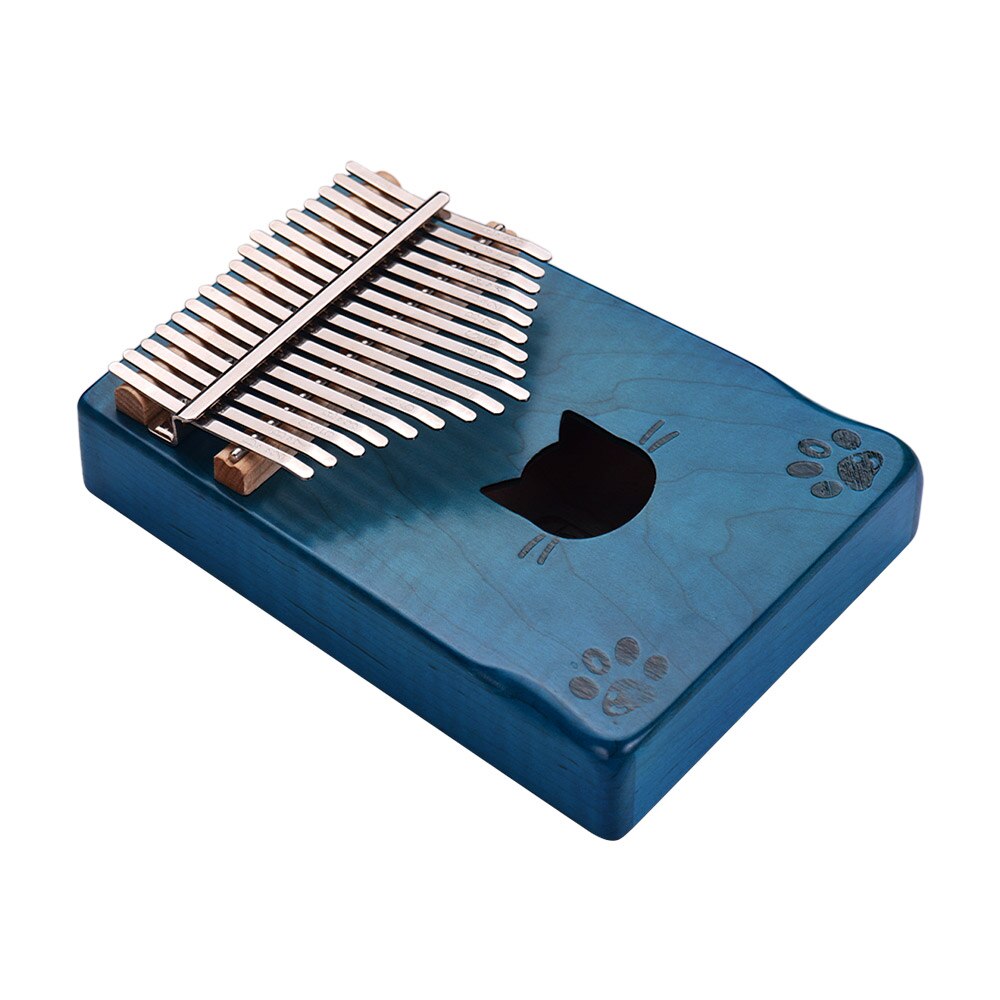 Kalimba Piano de 17 teclas, Piano de dedo de madera de arce Mbira con bolsa de transporte, martillo de afinación, Musical, alcancía, minipiano