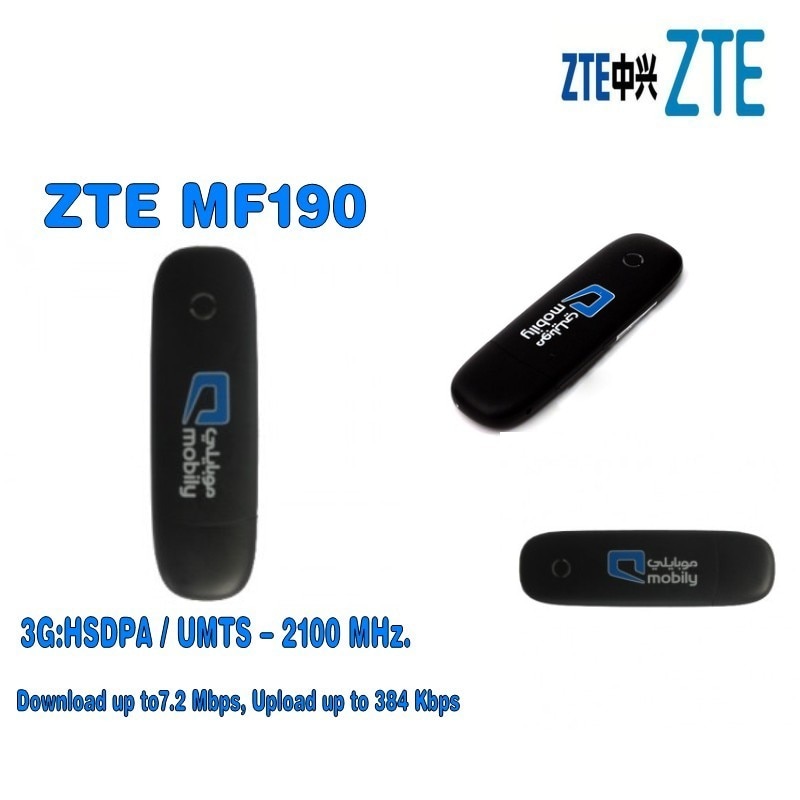 Originele Unlock 7.2 Mbps ZTE MF190 HSDPA 3G USB MODEM En 3G USB Dongles