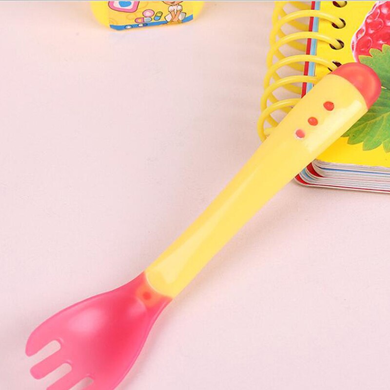 Temperature Sensing Spoon for Baby Safety Infant Feeding Spoons Fork Kids Children Boy Girl Toddler Flatware