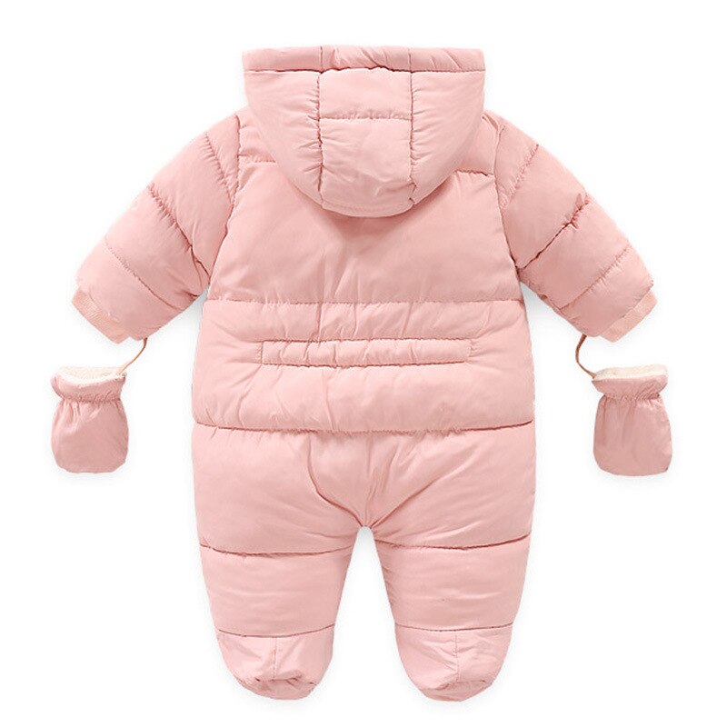 Baby Mädchen Kleidung Neugeborenen Winter Dicke Infant Langarm Kostüm Mantel Plus Samt Kleinkind Romper 6-18 Monthes