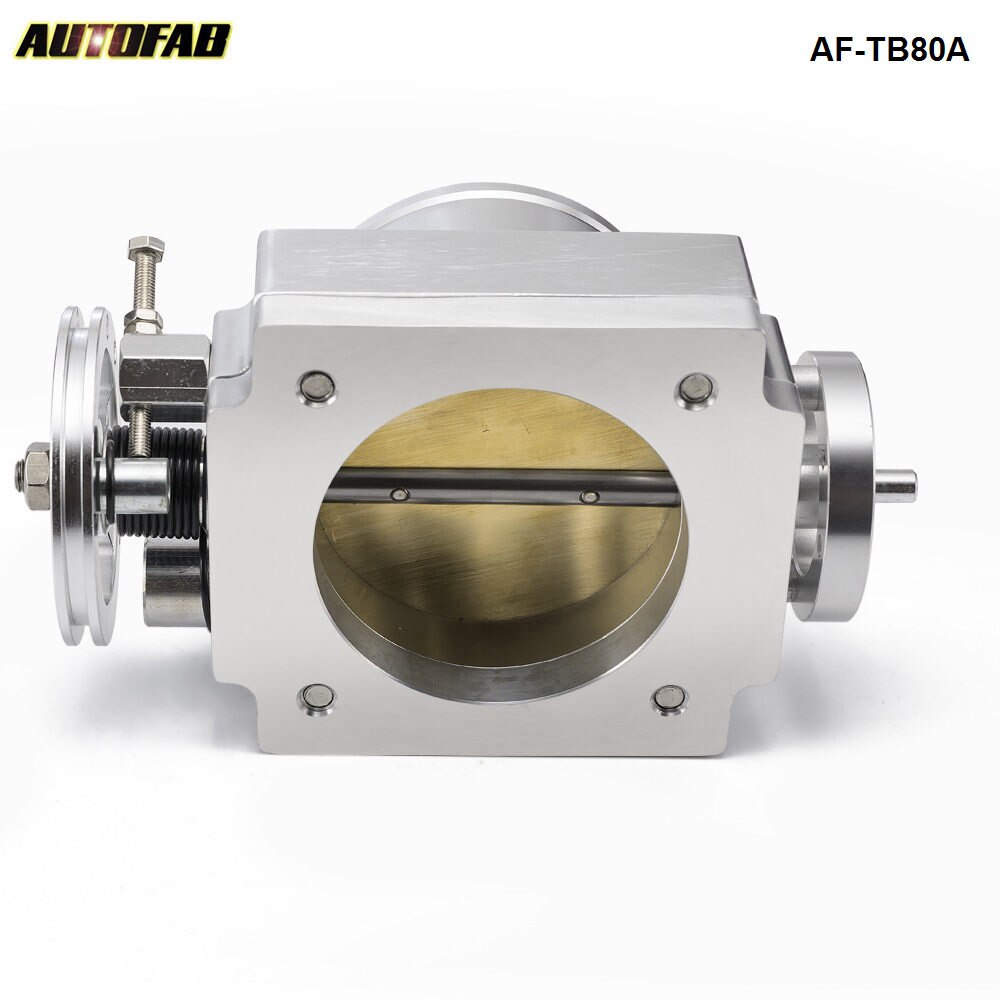 Universal Aluminum 80MM Throttle Body Intake Manifold Dor RB25/2JZ/EVO 1-6/ petrol 4.8/CRUSIER 4.5L-78mm*78mm AF-TB80A