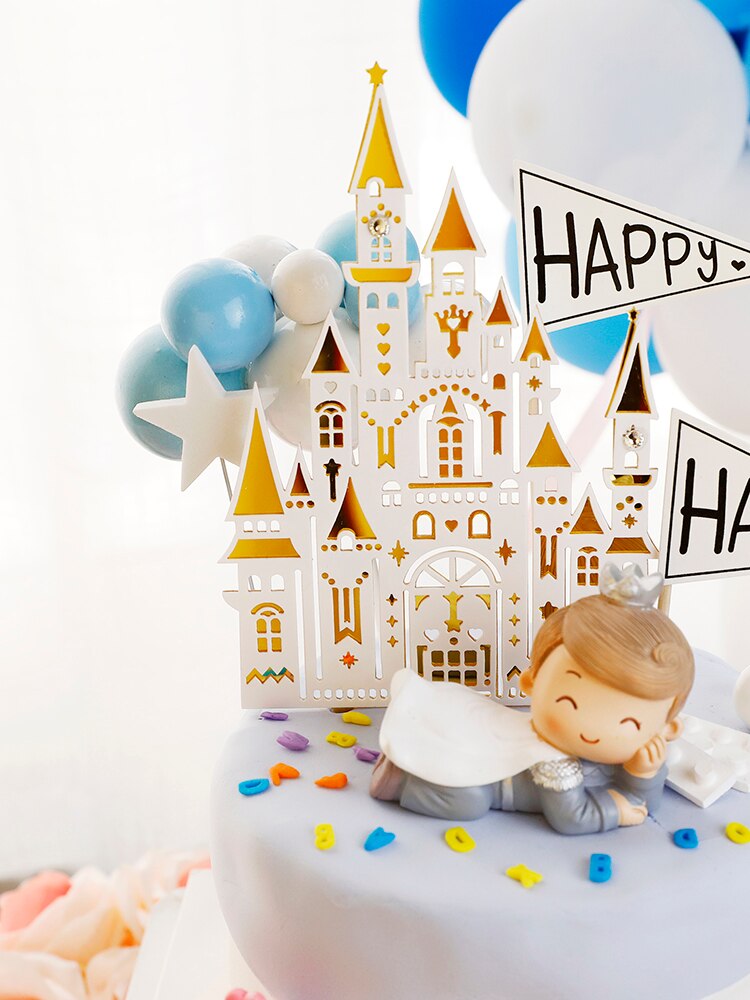 Jolie couronne Prince Pricness pour enfants | Décoration de gâteau d'anniversaire, décoration de gâteau, décoration de fête, Supliy garçon enfant fée pâtisserie