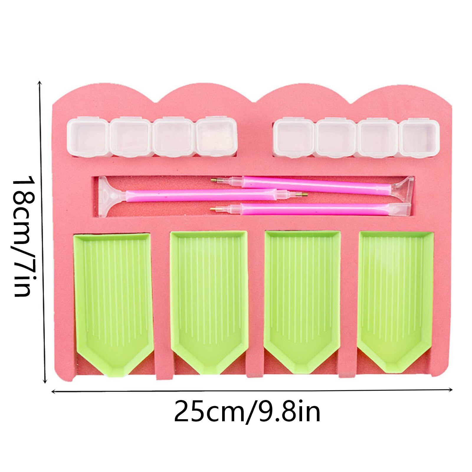 Diamond Multi-Boot Schilderen Lade Houder Kralen Opbergvak Punt Boor Pen Boor Klei Organizer Opbergdoos Diy Craft # Yj: A