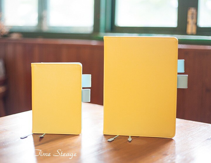 japan A6 a5 notebook stationery diary billbook hobo specifications cover japanese style cover lemon pu leather