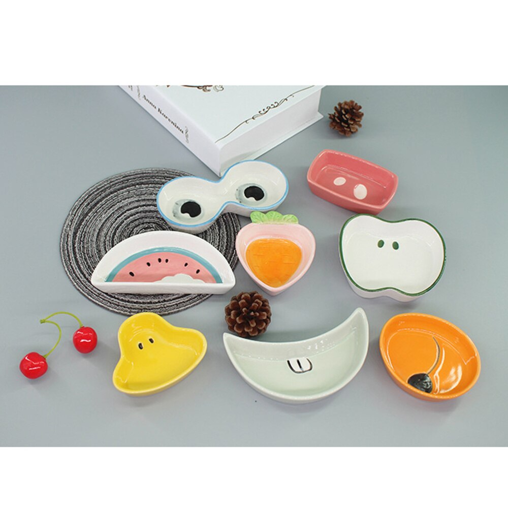 1 Pc Kids Tableware Cartoon Ceramics Sauce Appetizer Plate Food Dipping Plate for Toddlers Teens