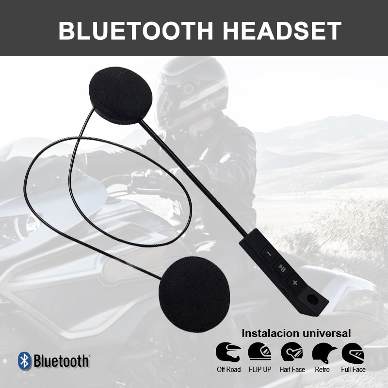 Universal Moto Helm Headset Microfoon Bluetooth Handsfree Stereo Hoofdtelefoon Voor Motorfiets Intercom Motobike Rijden