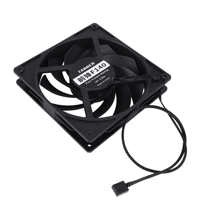 Computer Case Fan - 120x25mm - 140mm - DC 12V 4Pin - High Speed
