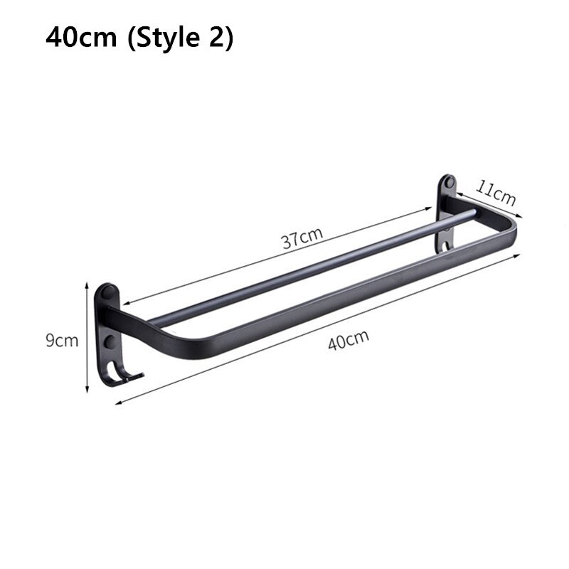 schlagen-freies Handtuch Gestell Zauberstab Waschlappen Lagerung Halfter Badezimmer Zubehör Wc Veranstalter: 40cm (Stil 2)