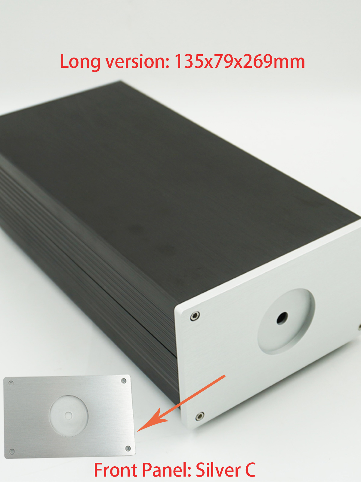 1Piece Aluminum DAC Tube Amplifier Split Power Supply Enclosure Mini AMP 126 Case Chassis Preamp Box PSU Headphone Amplifier Cha