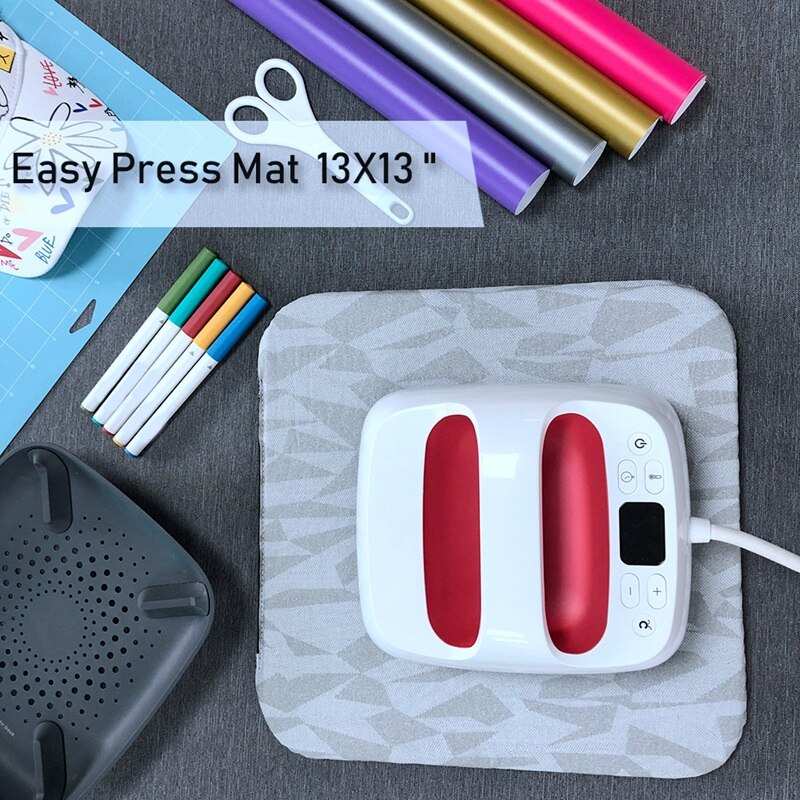 Heat Press Mats Ironing Insulation Transfer Heating Mats for Cricut Easypress(13X13 Inches)