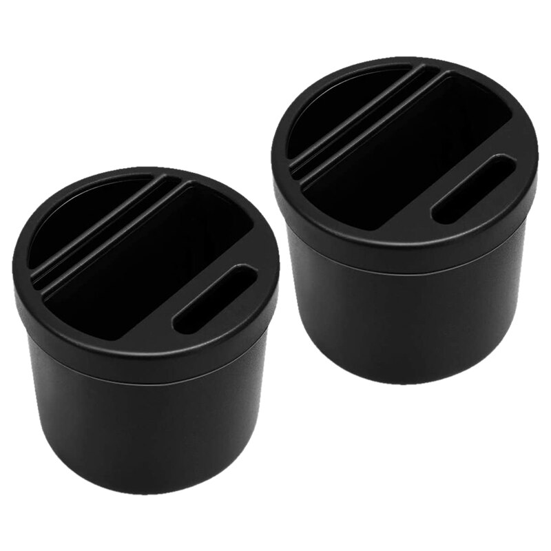 2Pcs Car Cup Holder Organiser Multifunctional Water Cup Slot Storage Box Drinking Bottle Can Coin Card Collector