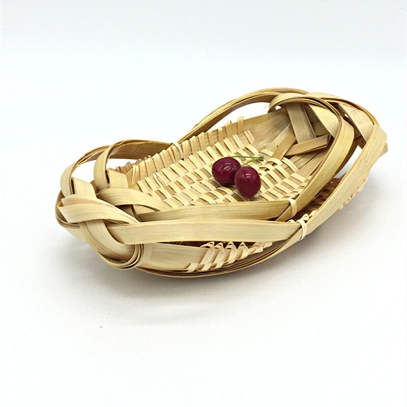 100% Handmade Bamboo Sushi Plate Stagger Knit Tray Tempura Bowl Sushi Dish Nigiri Plate Natural Tableware Food Dish 1pc