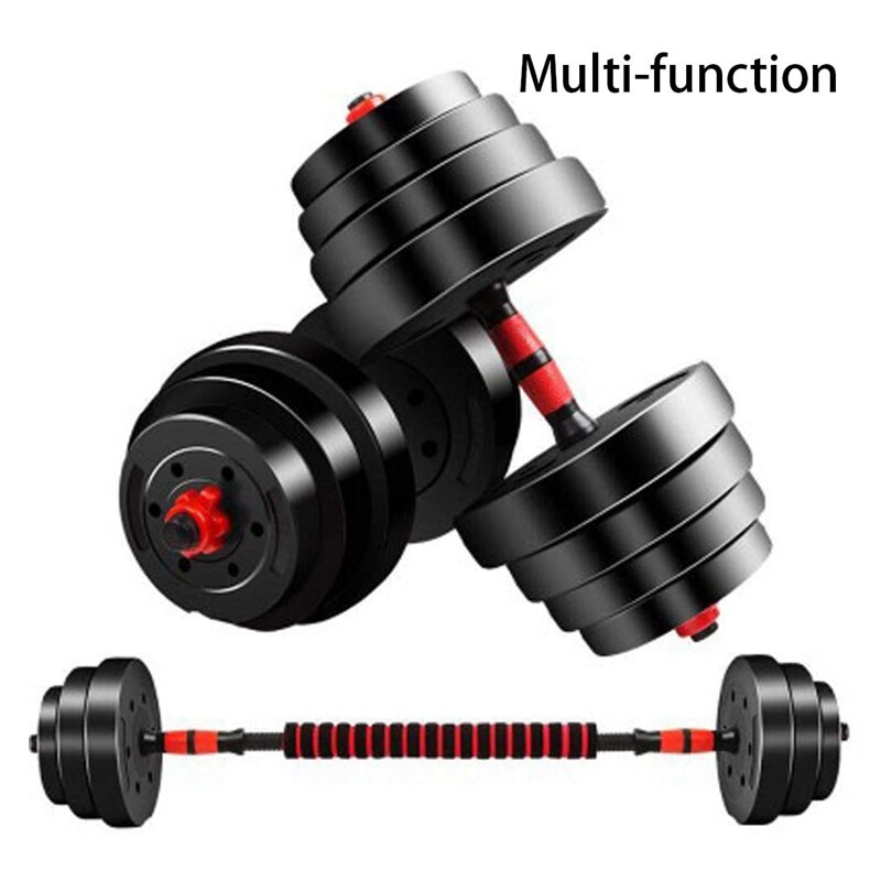 Adjustable Dumbbell Weight Set Barbell Lifting - 2 x 15.74in Bars and 1 x 15.74in Connecting Rods for Gym Home