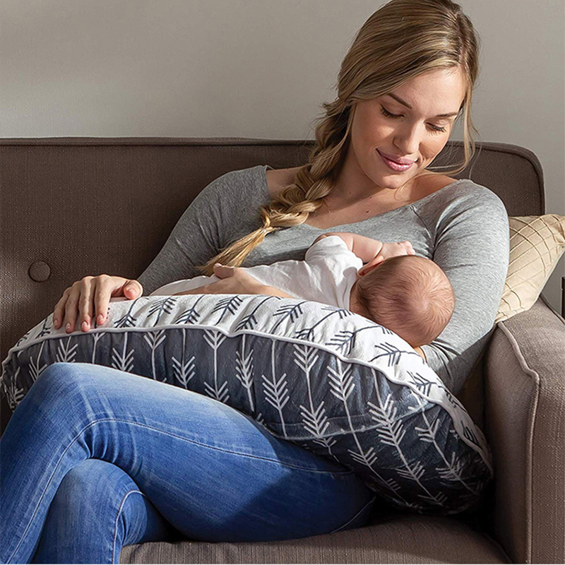 Emzirme yastık yastık hemşirelik bebek uyku desteği U şeklinde yastık örtüsü slipcover koruyucu çıkarılabilir elastik kapakları