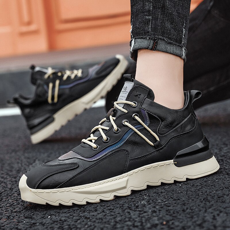 Classic Lace-up Men Sneakers Original Breathable Damping Cotton shoes Thick bottom Outdoor casual shoes High Top Shoes