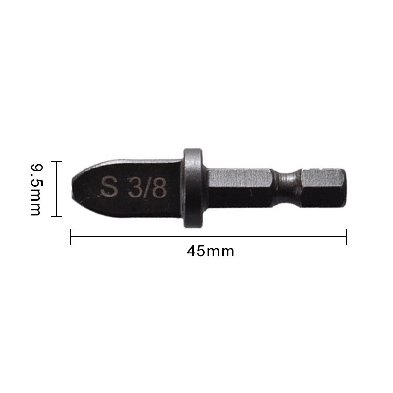 Hex Shank Imperial Tube Pipe Expander Support for Air Conditioner Conditioning Swaging Rotary Tool Set 7/8 3/4 5/8 1/2 3/8 1/4: Hex shank 2