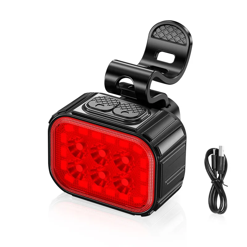 Ciclismo bicicleta frente conjunto de luz traseira carga usb farol luz mtb à prova dwaterproof água lanterna led acessórios da bicicleta: YELLOW