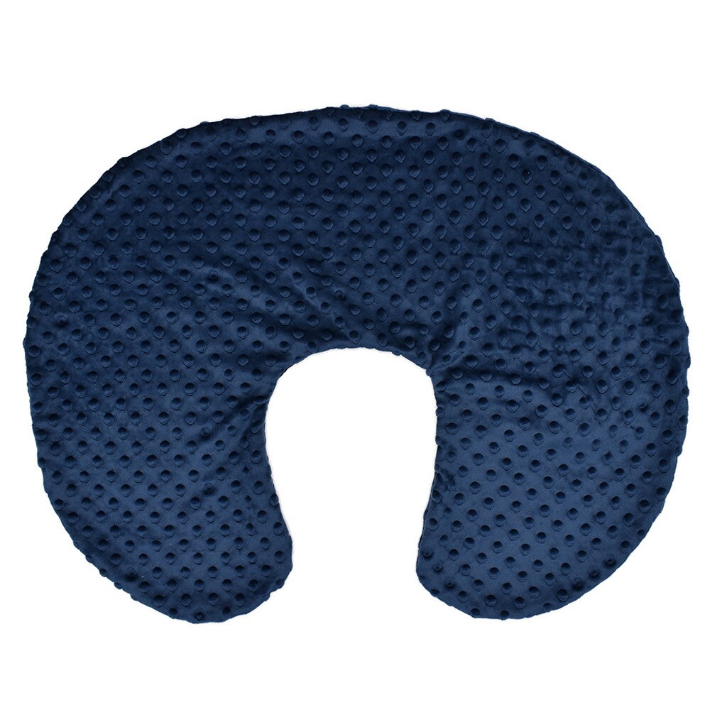 Minky Nursing Newborn Infant Baby Breastfeeding Pillow Cover Nursing Slipcover stylish soft Cotton Blends Baby Pillow Cover: Navy 