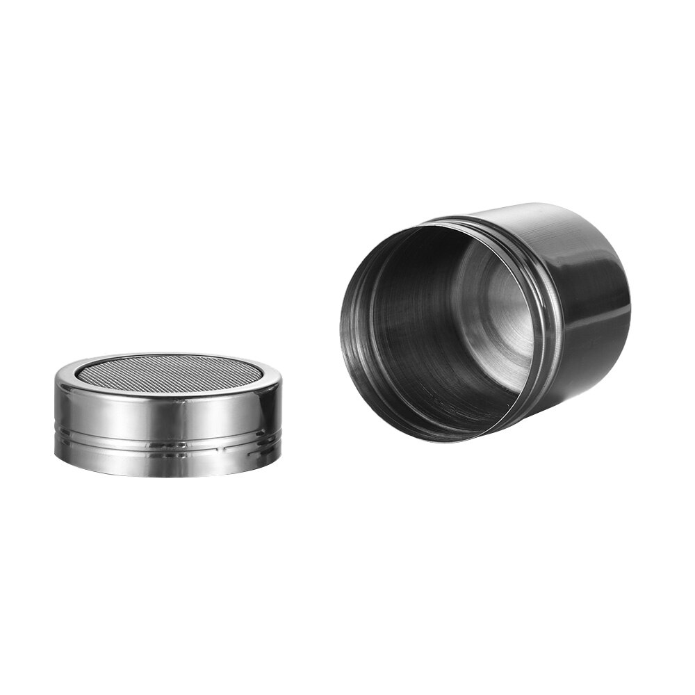 1PC Stainless Steel Chocolate Shaker Cocoa Flour Coffee Sifter Lid Shaker Cooking Tools Coffee Accessories Pastry Seasoning Box