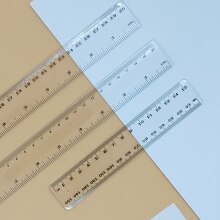 30cm Transparent Plastic Straight Scale Student Ruler