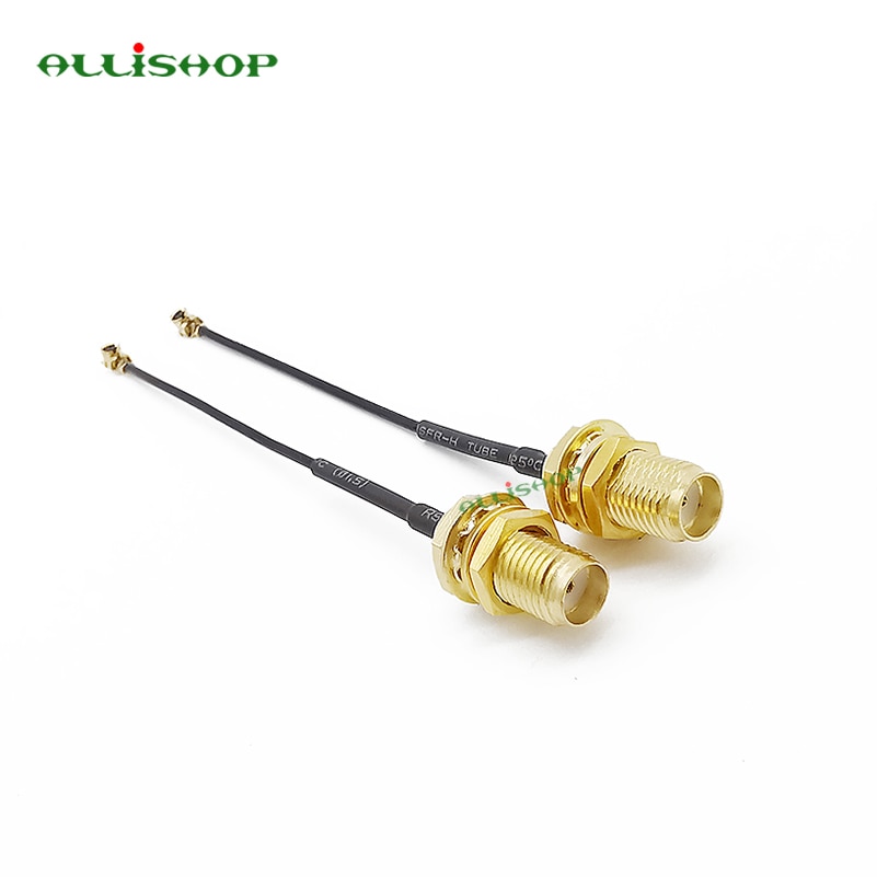 ALLiSHOP sma pigtail SMA female socket jack to U.FL IPX connector 1.13 cable pigtail for Wifi router phone wireless AP PCI