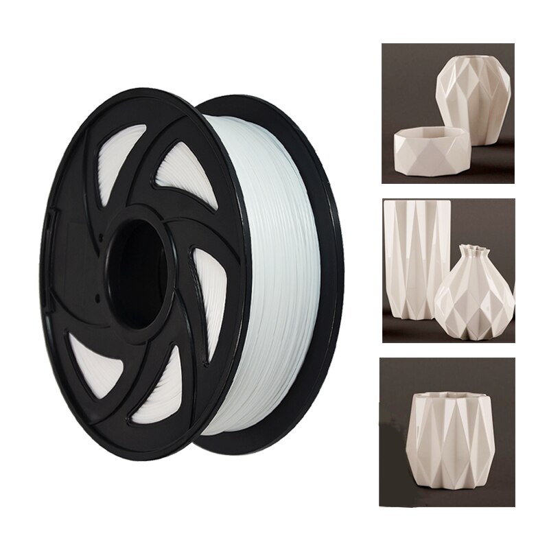 3D Drucker Filament PETG 1,75mm 1 kg/2.2lbs Kunststoff PETG Filament Verbrauchs PETG Material für 3D Drucker Filamento weiß