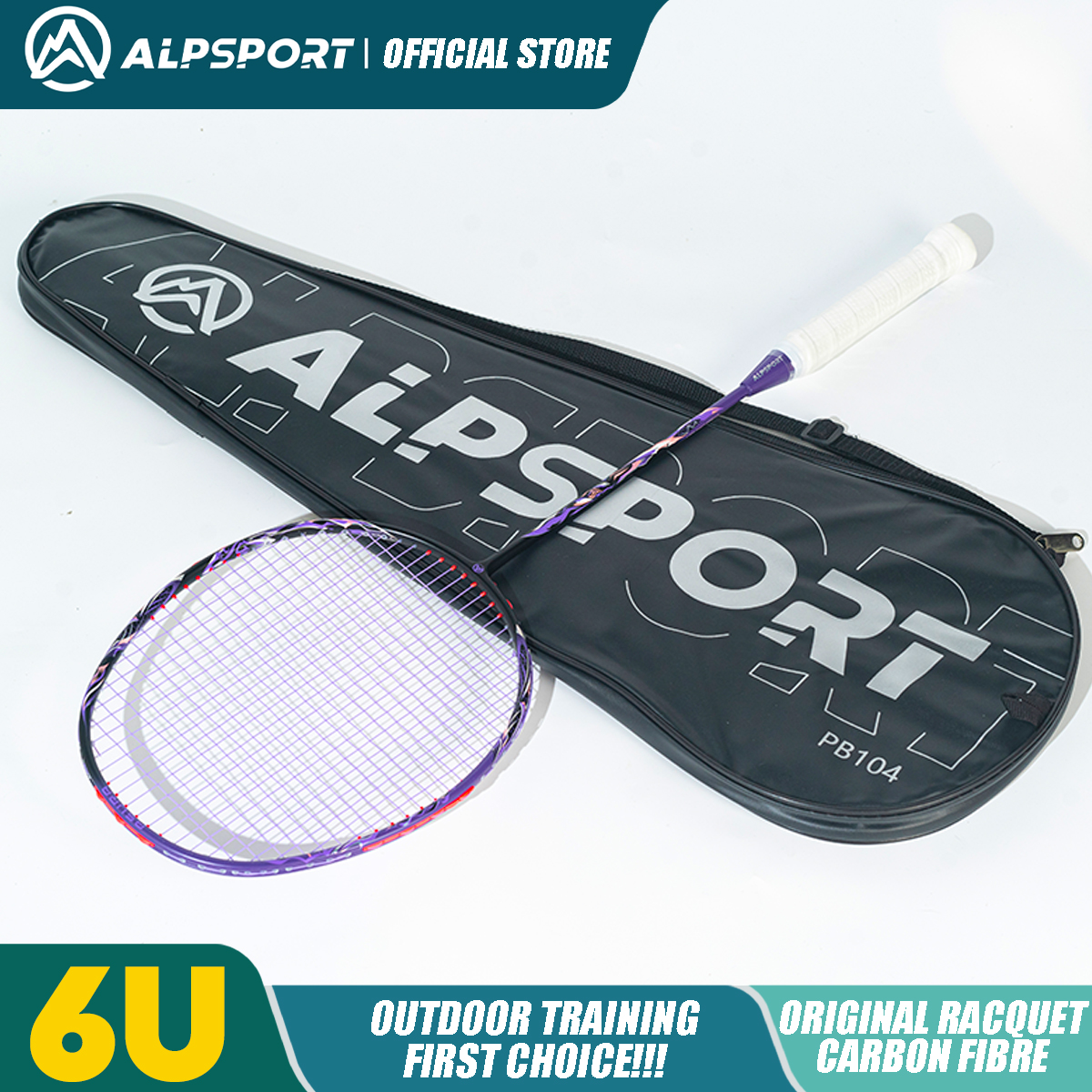 ALPSPORT Asura 6U MAX 38LBS G5 Black Badminton Racket Full Carbon Fiber Original Pro Offensive for Teens & Outdoor Sports: Yellow