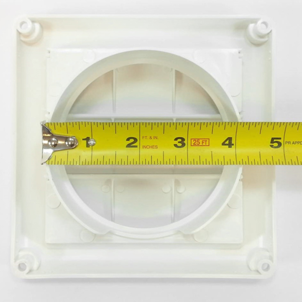 Rejilla de ventilación de 4 pulgadas, cubierta de ventilación, rejillas de pared de plástico, conductos de calefacción, rejillas de ventilación de refrigeración con 3 aletas, ventilación de salida de aire
