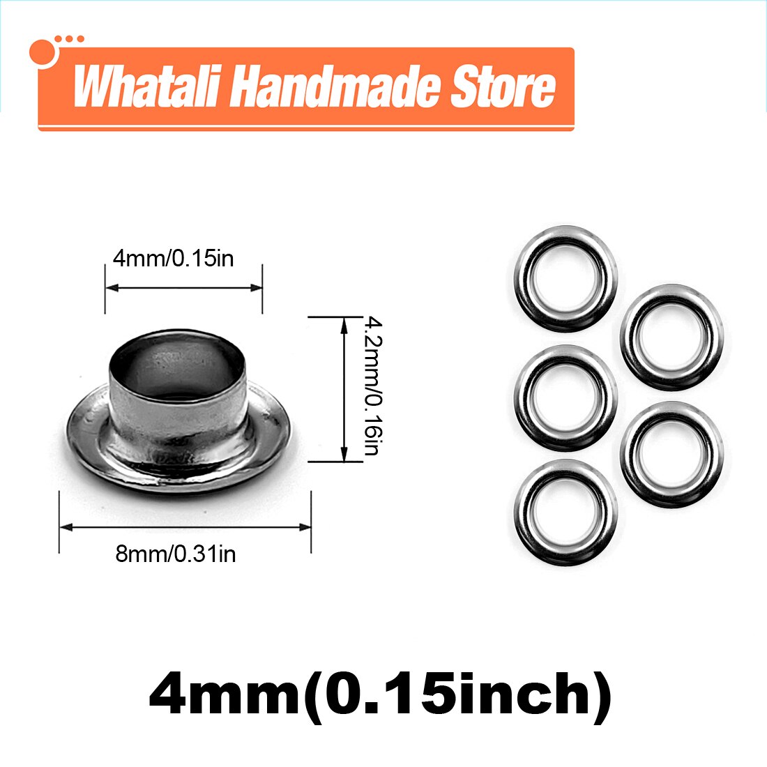 200Pcs 4Mm Gat Metalen Oogjes Grommets Met Wasmachine Punch Set Tool Diy Kleding Schoenen Riem Cap Tags leathercraft Accessoires: Gunblack